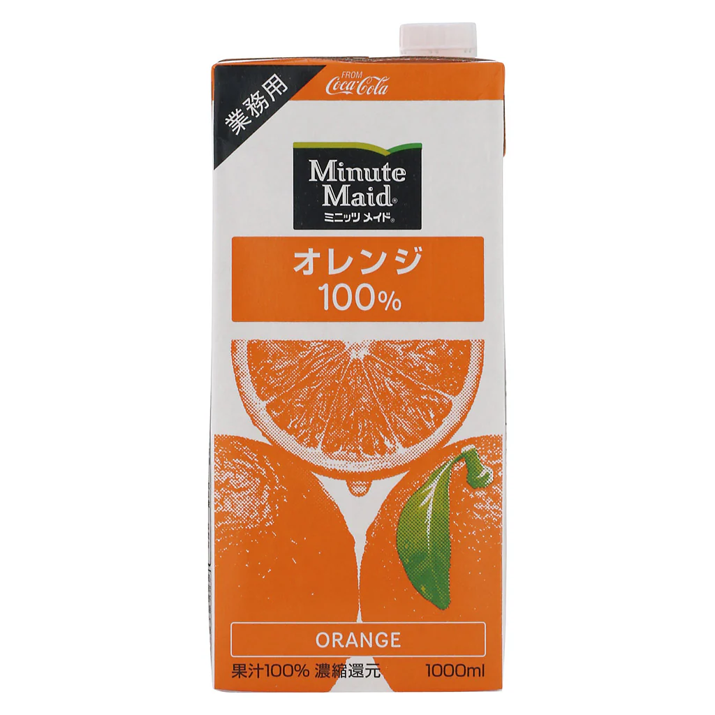 ミニッツメイド オレンジ100% 業務用 1Lパック(6本入り)
