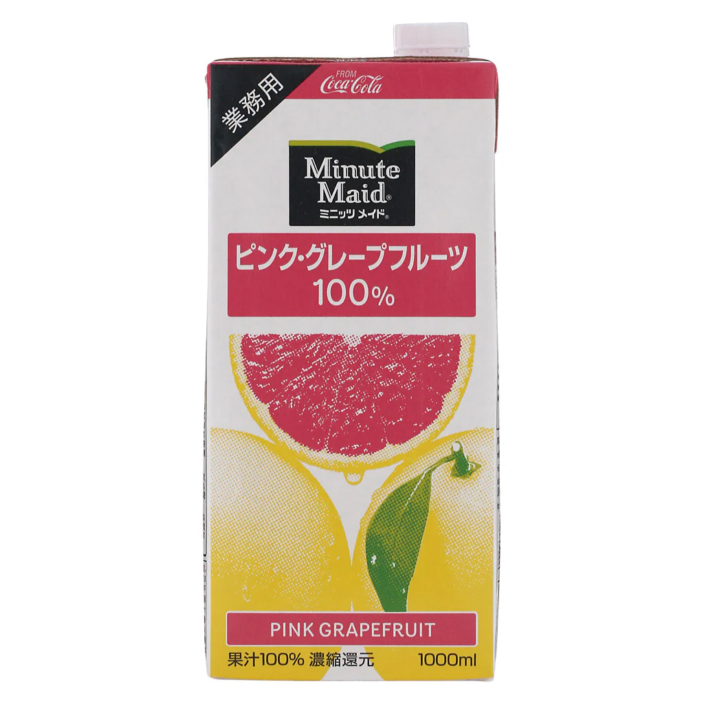 ミニッツメイド ピンクグレープフルーツ100% 業務用 1Lパック(6本入り)